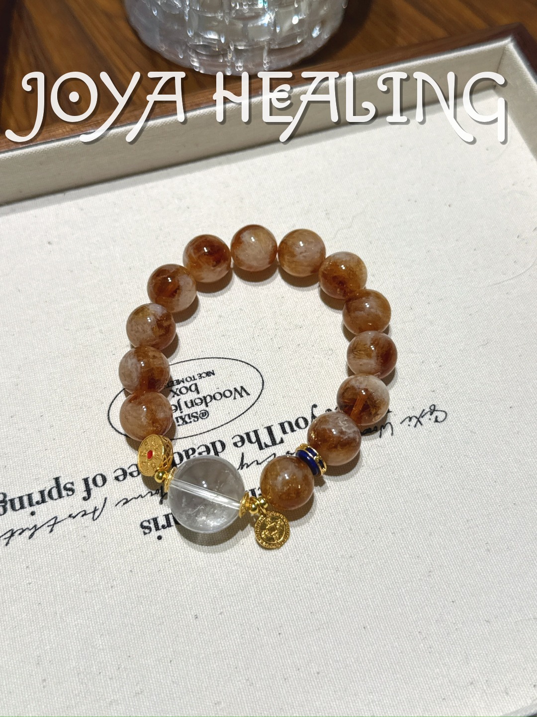 白水晶黄塔晶手串